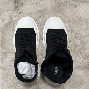 MIA Monochrome High-Top Sneakers